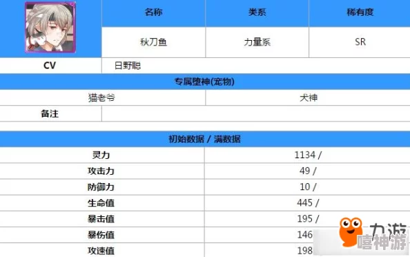 刀剑契约深度解析：寒月图鉴全览及详细属性介绍