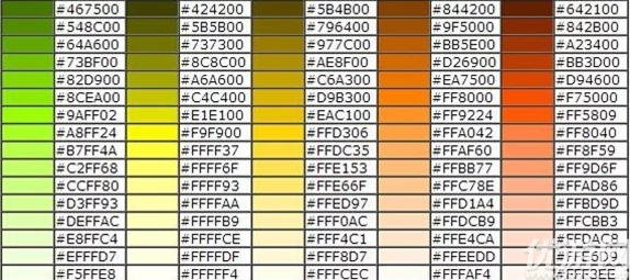 球球大作战颜色名字代码复制16进制RGB颜色代码大全及使用方法复制教程