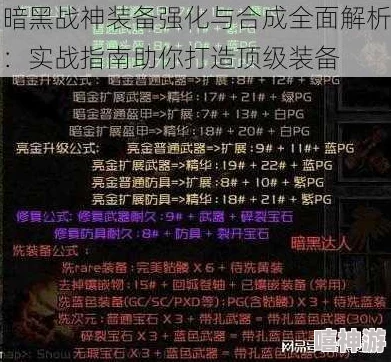 2024暗黑战神装备强化顶尖技巧与最新热门攻略